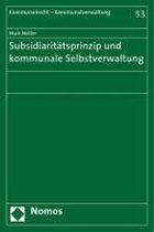 Subsidiaritätsprinzip und kommunale Selbstverwaltung
