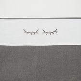 Meyco wieglaken Sleepy eyes - 75 x 100 cm - Grijs