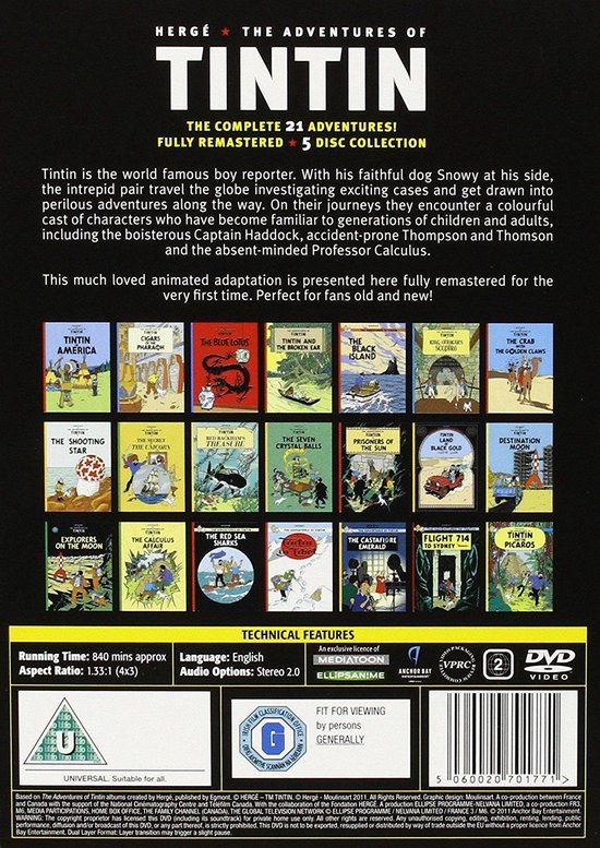 Adventures Of Tintin (Dvd) | Dvd's | bol.com
