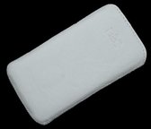 B2C Leather Case Samsung S5220 Star 3 White Met Strap