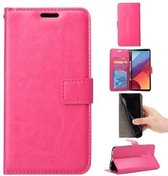 Huawei Y6 (2017) Dual Sim en Huawei Y5 (2017) portemonnee hoesje roze