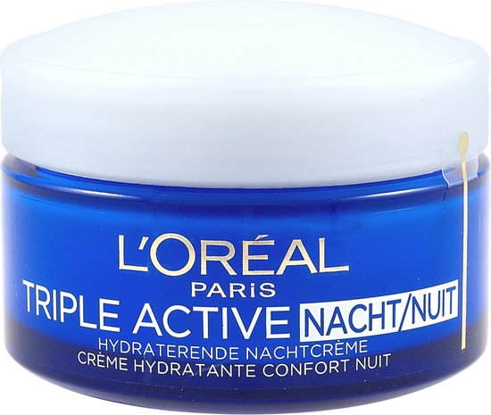 L'Oréal Paris Triple Active Nachtcrème - 50 ml - Hydraterend