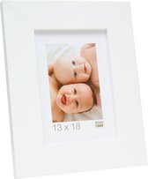 Deknudt Frames fotolijst S43BK1 - tijdloos wit - breed - foto 18x24 cm