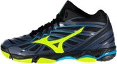 Mizuno Wave Hurricane 3 Mid Navy / Geel maat 47
