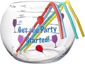 Cosy&Trendy Party bowl - 2 l - met 2 rietjes