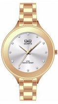 Q&Q prachtige horloge C185J802Y- rosékleurig met mooie steentjes- diameter van 48mm