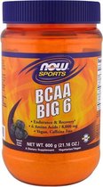 BCAA Big 6- Natural Grape Flavor (600 gram) - Now Foods