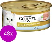 Gourmet Gold Mousse 85 g - Nourriture pour chats - 48 x Thon