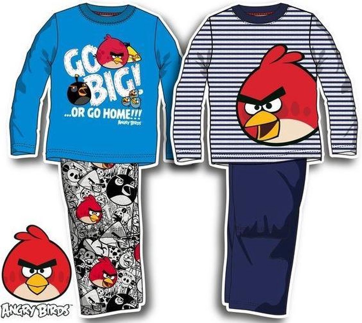 Angry Birds Pyjama - maat 104 - streep | bol.com