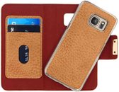 Samsung Galaxy S7 Hoesje - Mobilize - Detachable Serie - Kunstlederen Bookcase / 2in1 Case - Bruin - Hoesje Geschikt Voor Samsung Galaxy S7