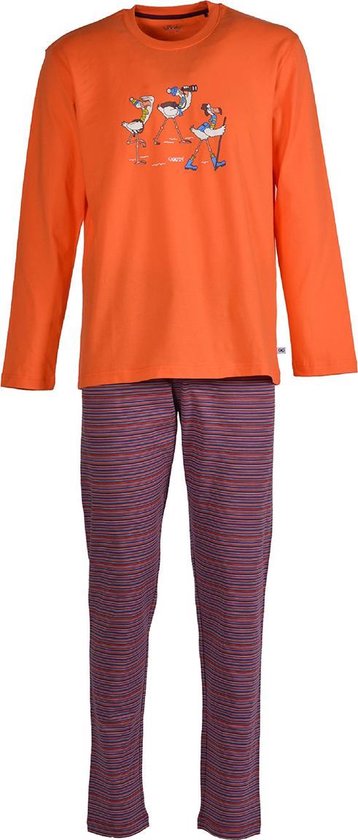 Woody pyjama flamingo - oranje -172-1-PLS-S/564 - maat 62