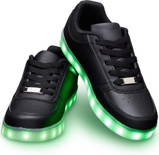 Schoenen met lichtjes - Lichtgevende led schoenen - Zwart - Maat 43