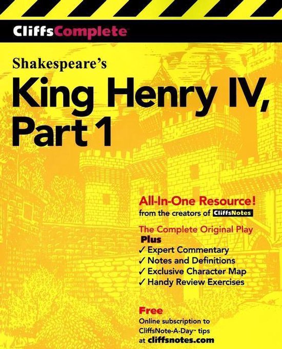 CliffsComplete Shakespeare's King Henry IV, Part 1 - cover