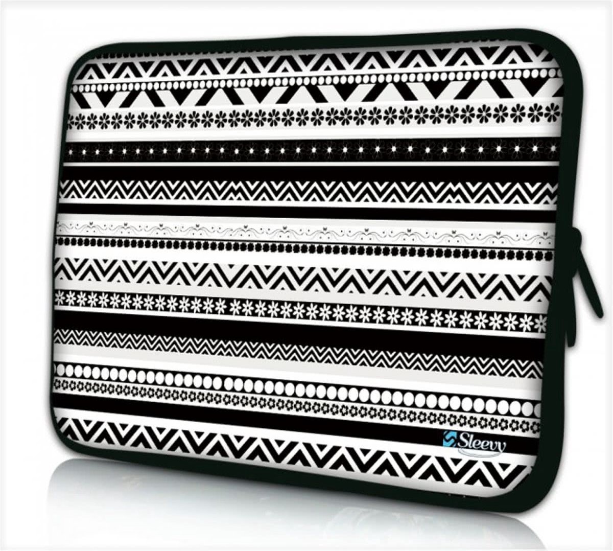 Sleevy 14 laptophoes artistiek zwart wit - laptop sleeve - Sleevy collectie 300+ designs