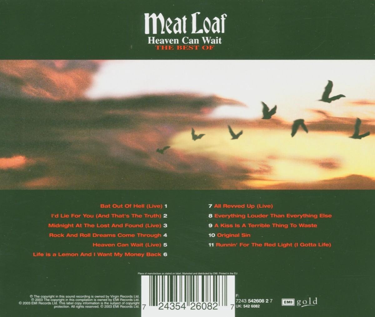 Heaven Can Wait The Best Of, Meat Loaf CD (album) Muziek bol
