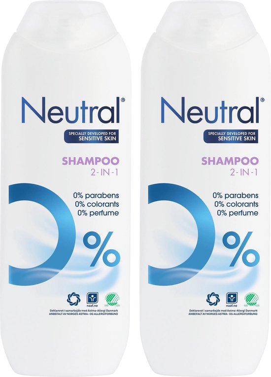 Neutral 0% Shampoo 2 in 1 - 2 x ml - voordeelverpakking |