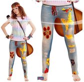 Flower Power legging voor dames