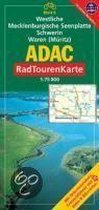 ADAC RadTourenKarte 06. Westliche Mecklenburgische Seenplatte, Schwerin. 1 : 75 000