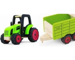Tractor met aanhanger, Merk Pintoy