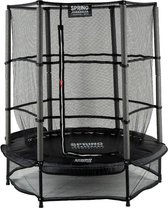 Bol.com SPRING Trampoline - 140 cm met veiligheidsnet - Black Edition - zwarte rand aanbieding