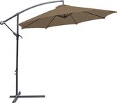 Zweefparasol Aluminium Taupe Parasol Diameter 300 cm