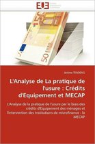 L'Analyse de La pratique de l'usure : Crédits d'Equipement et MECAP