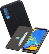 Slim Folio Case - Book Case Telefoonhoesje - Folio Flip Hoesje - Geschikt voor Samsung Galaxy A7 2018 - Zwart