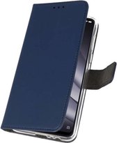 Booktype Telefoonhoesjes - Bookcase Hoesje - Wallet Case -  Geschikt voor XiaoMi Mi 8 Lite - Navy