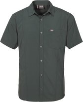 Jack Wolfskin Egmont Shirt Men - heren - blouse korte mouw - maat S - groen/grijs