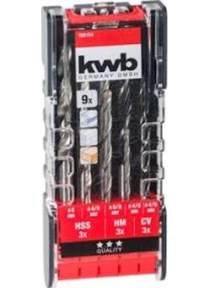 KWB - Combi-Borenset - 9-delig