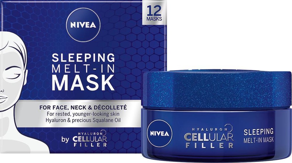 NIVEA Hyaluron CELLular Filler Anti-Age Sleeping Melt-in Masker - 50 ml - NIVEA