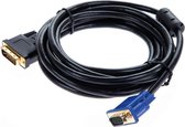 DVI-I Naar VGA Kabel Adapter - 1,8 Meter - High Speed DVD I (Male) to VGA (Male) Kabel / Omvormer / Connector / Verlengkabel / Verloopkabel / Verlengsnoer / Verlenger / Verloopstek