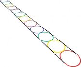 Vinex - Speciale Hoop Agility Ladder - speedladder - loopladder - 12 permanent verbonden Ringen - incl. draagtas - 5 meter lang