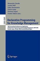 Declarative Programming for Knowledge Management