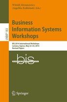 Lecture Notes in Business Information Processing 183 - Business Information Systems Workshops