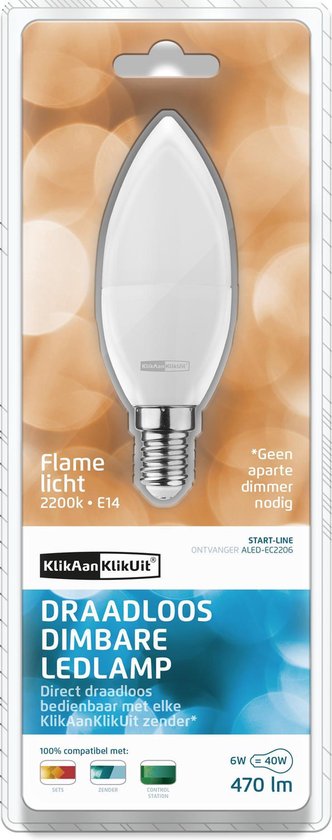 KlikAanKlikUit ALED-EC2206 6W E14 A+ LED-lamp | bol.com