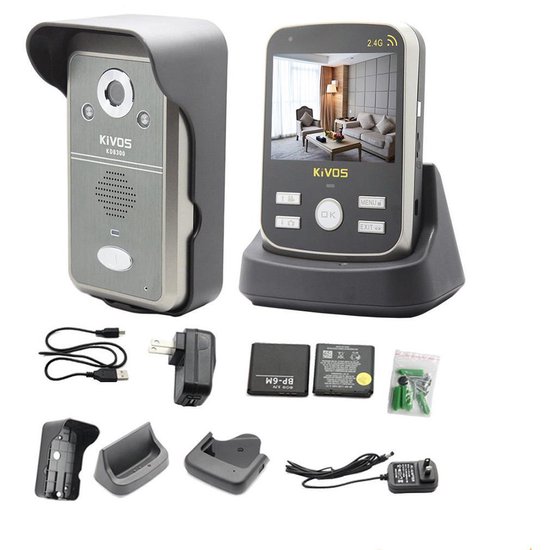 Bol Com Draadloze Deurbel Met Camera En Intercom Scherm Doorsafe