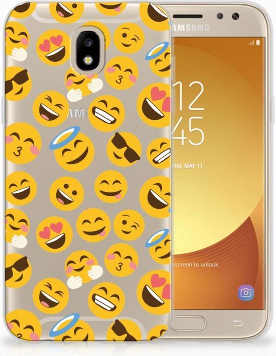 Vertrouwelijk contact geloof Samsung Galaxy J5 2017 TPU Hoesje Design Emoji | bol.com