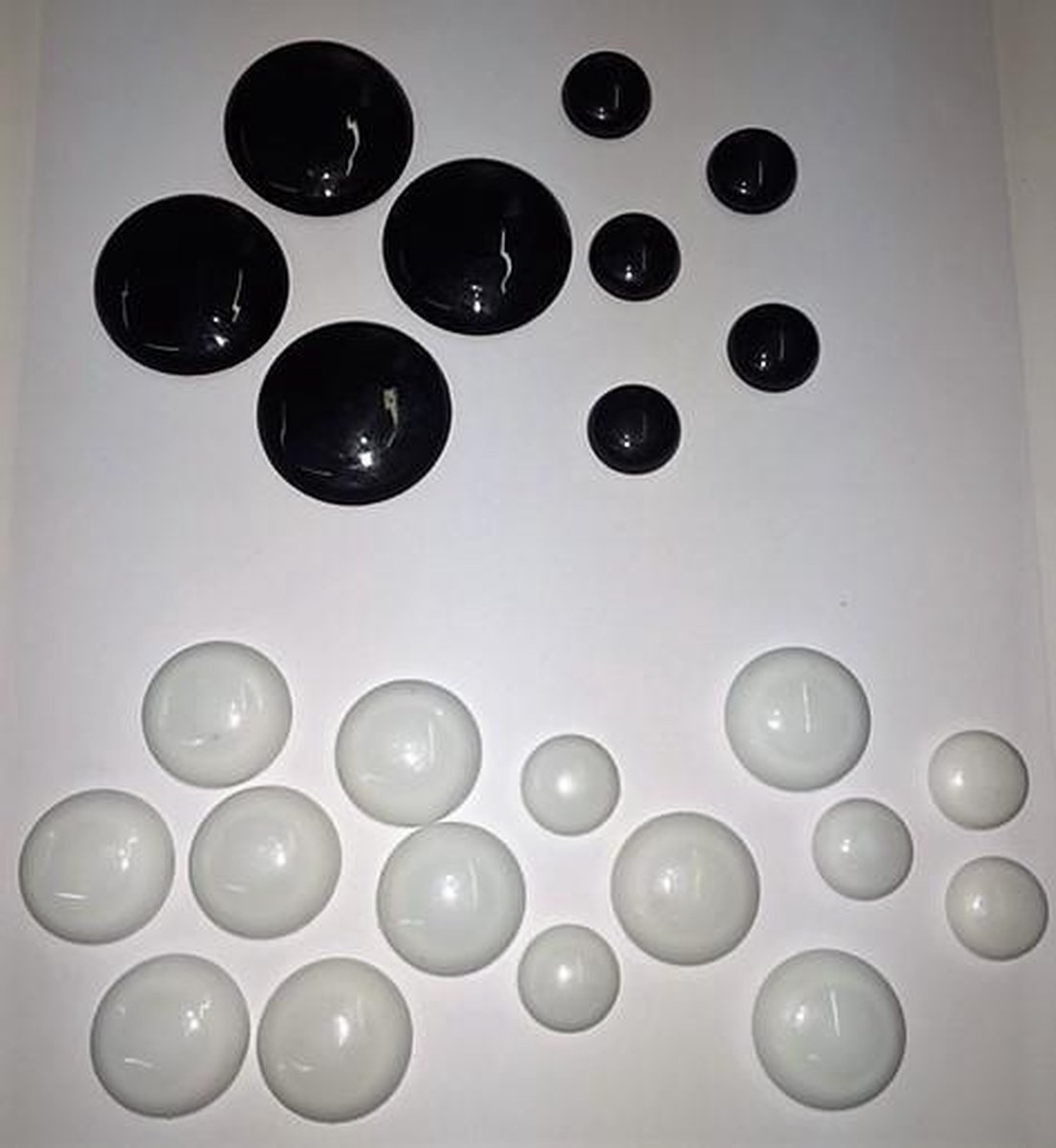 Memo Magneten - Whiteboard Magneten- Koelkast Magneet 24 stuks zwart/wit |  bol.com
