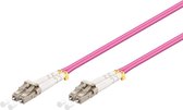 Goobay LC-LC OM4 Glasvezel kabel 5 m Roze