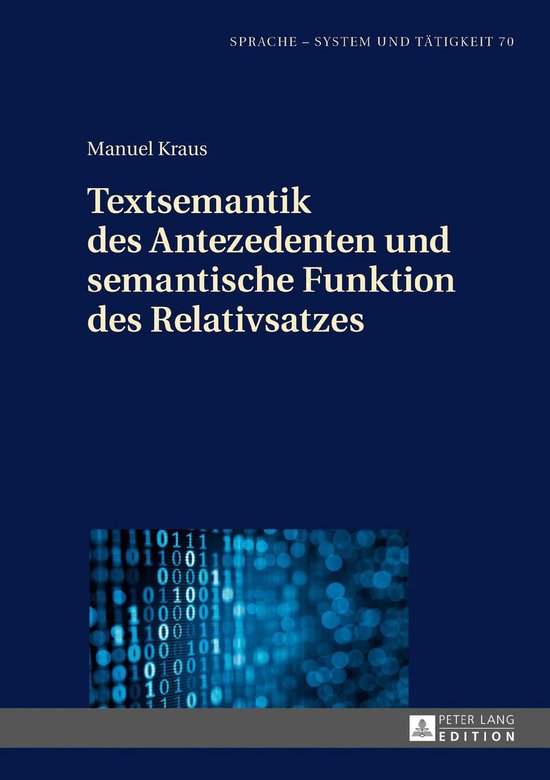 Sprache – System und Taetigkeit 70 - Textsemantik des Ante ... - cover