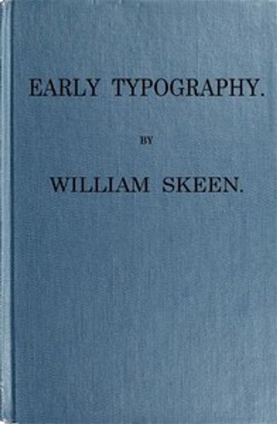 Early Typography - cover