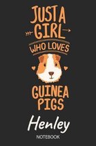 Just A Girl Who Loves Guinea Pigs - Henley - Notebook