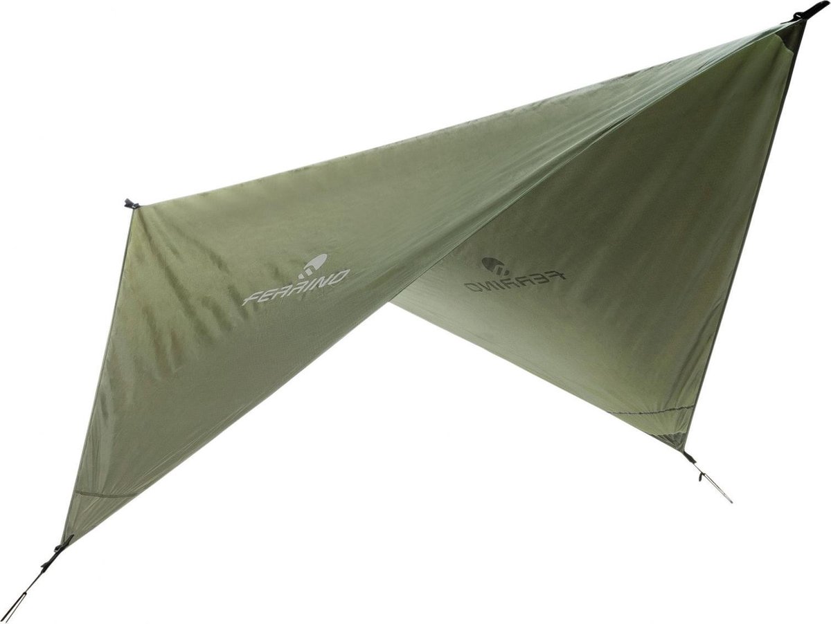 Ferrino - Rain Tarp met dry sack - 240x240 cm - Leger groen