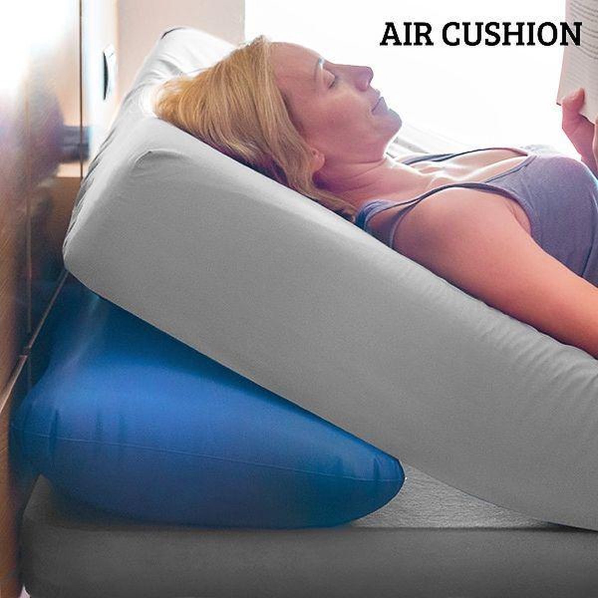 Opblaasbaar kussen, matrasverhoger Air Cushion | bol.com