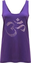Yoga-Tank-Top "OM" - purple XS Loungewear shirt YOGISTAR