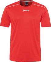 Kempa Poly  Sportshirt performance - Maat 140  - Unisex - rood