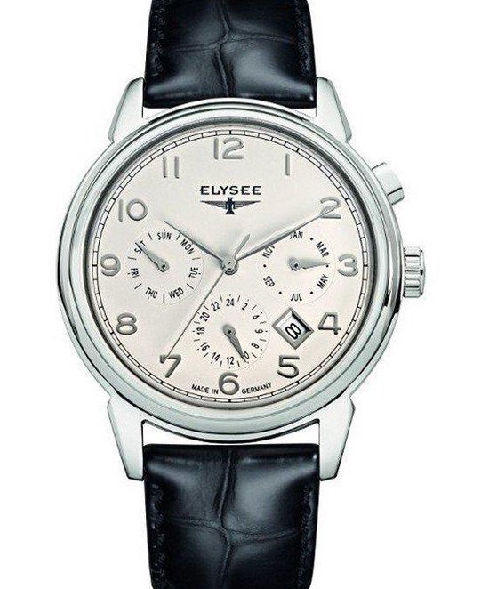 Orient Multi Year Calendar Herenhorloge, automatisch, handmatig opwinden, mechanisch, casual, wit staal, casual
