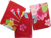 Covers & Co Nancy Washandje - 16x22 cm - Rood - 6 stuks