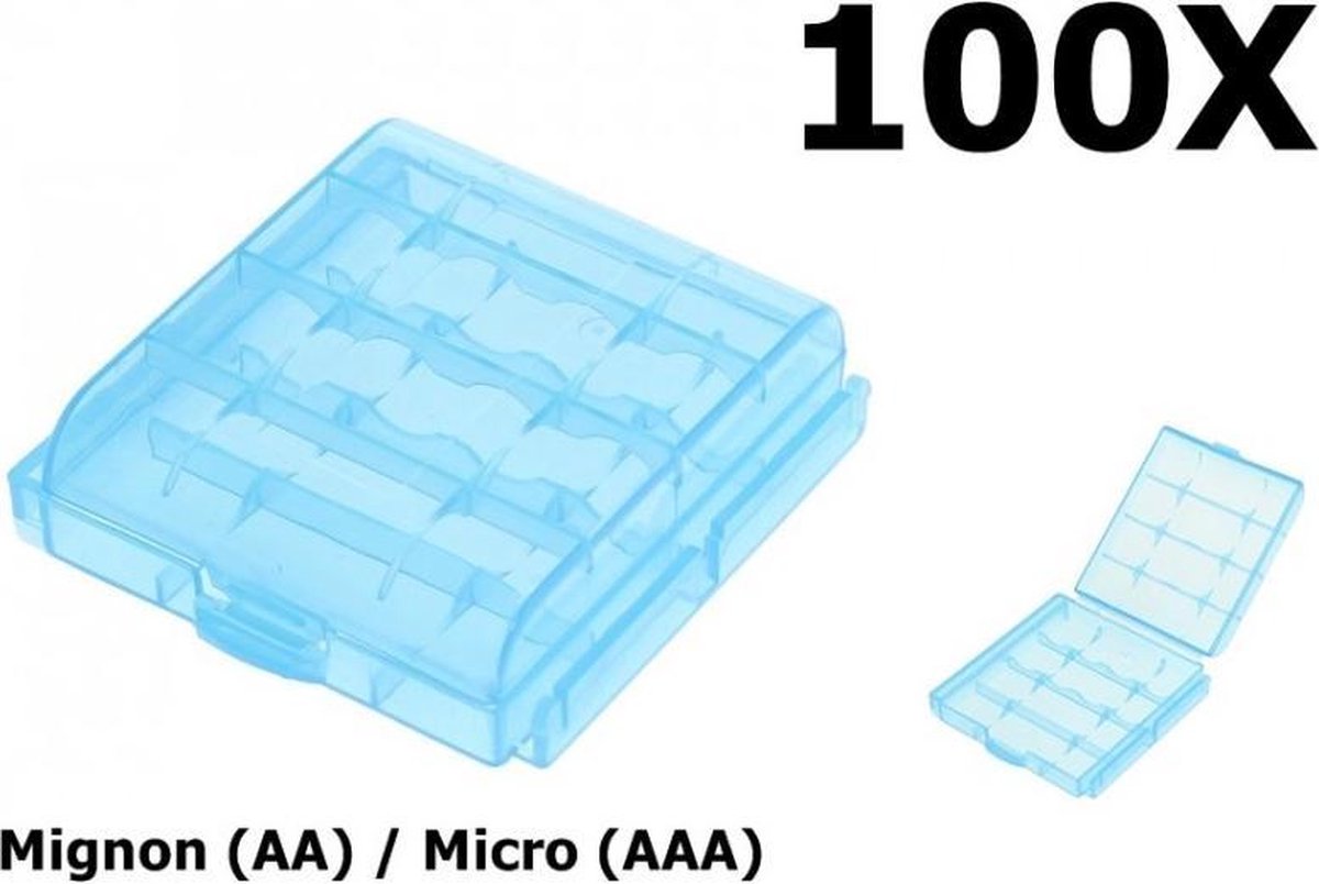 100 Stuks - Transportbox Batterijen Mignon (AA) / Micro (AAA)